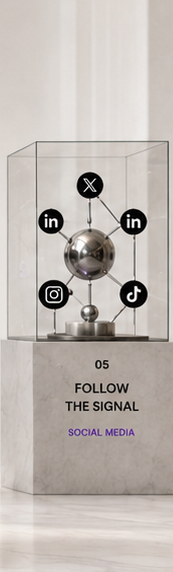 Orbiting signal exhibit — Follow the Signal